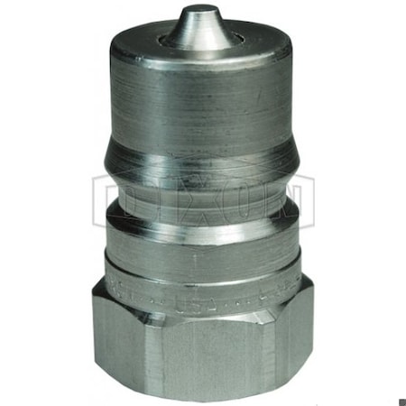 Dixon DQC H Industrial Interchange Female Plug, 3/4-14 Nominal, Female BSPP, 316 SSss Steel H6BF6-SS